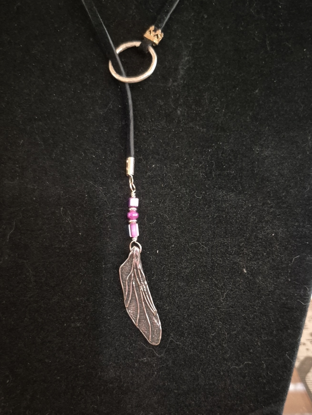Sapphireskies Designs Sterling Leathet Lariat Necklace